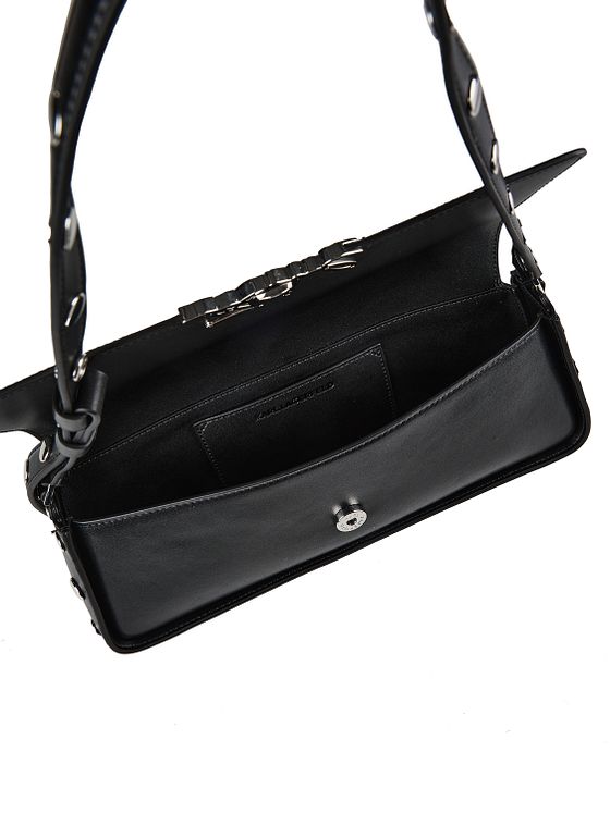 Karl Lagerfeld Signature Skuldertaske Læder 32 cm Karl Lagerfeld Signature Skuldertaske Læder 32 cm
