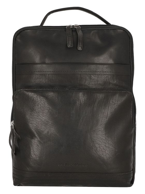 Spikes & Sparrow Bronco-rygsæk i læder med 40 cm rum til bærbar computer Spikes & Sparrow Bronco-rygsæk i læder med 40 cm rum til bærbar computer