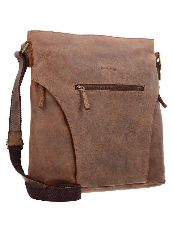 Greenland Nature Montenegro skuldertaske i læder 33 cm Greenland Nature Montenegro skuldertaske i læder 33 cm