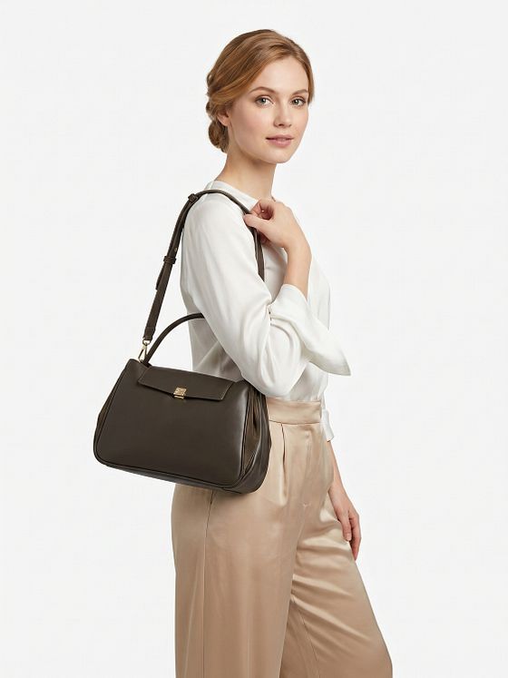 Coccinelle Pansy Bolsa de hombro Piel natural 27 cm