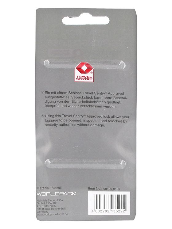 Worldpack Reiseaccessoires Kuffertlås 4 cm