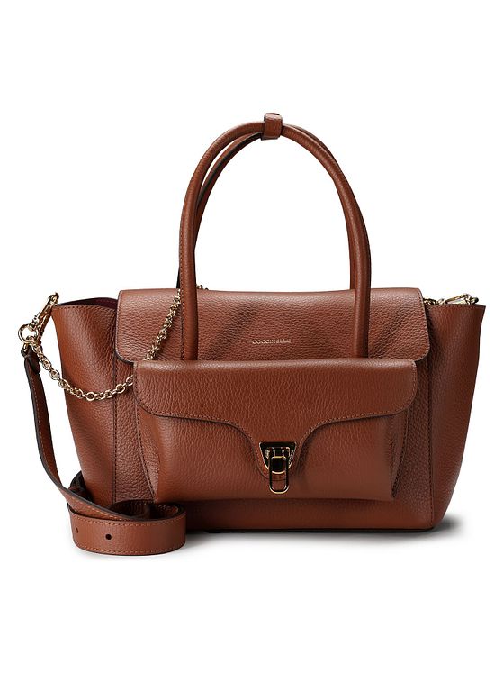 Coccinelle Double Beat Bolsa de hombro Piel natural 31 cm