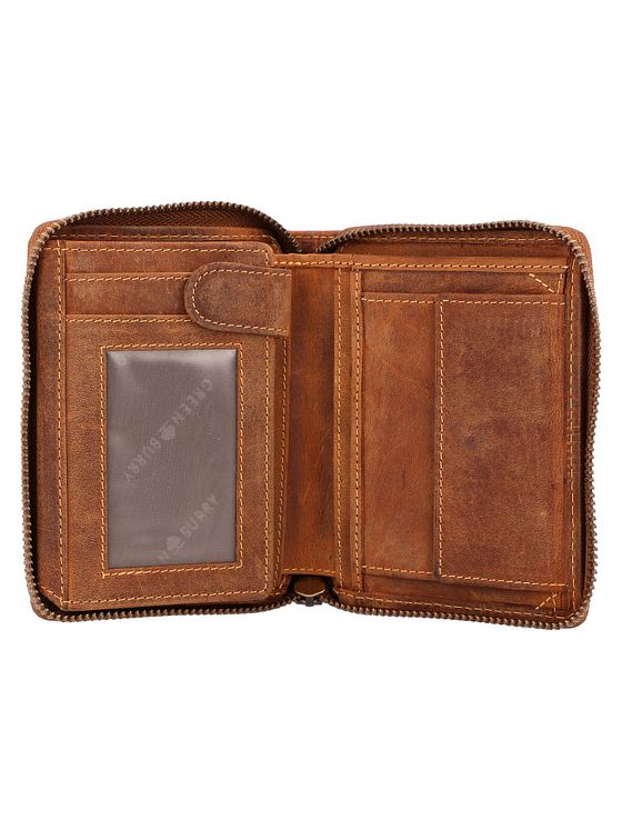 Greenburry Vintage pung med stjernetegn i læder 10 cm Greenburry Vintage pung med stjernetegn i læder 10 cm