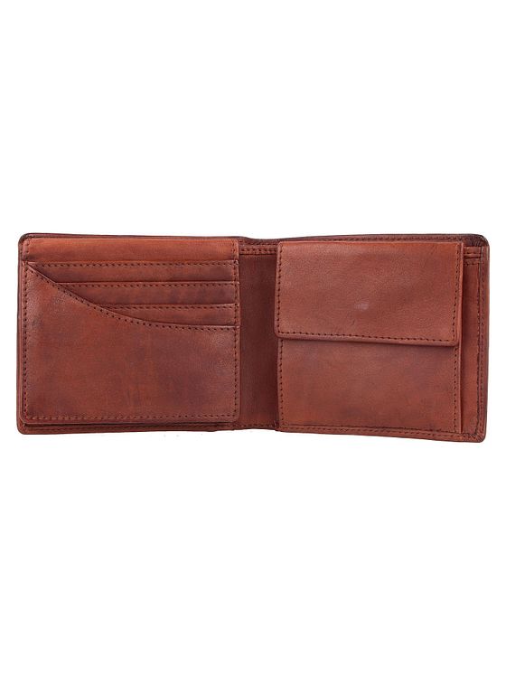 Greenburry Vintage vasket pung i læder 13 cm