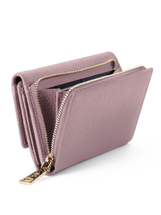 Lazarotti Bologna Kožená peněženka XL s přihrádkou na zip kůže 14 cm