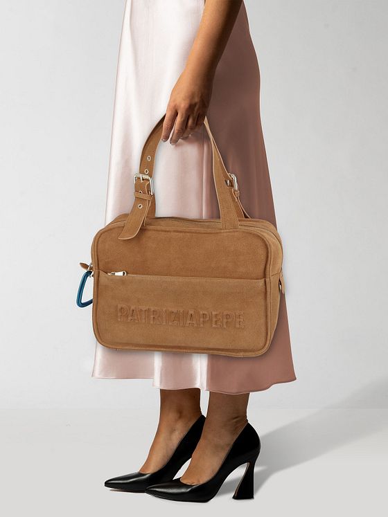 Patrizia Pepe (Im)Perfection Skuldertaske Læder 35 cm