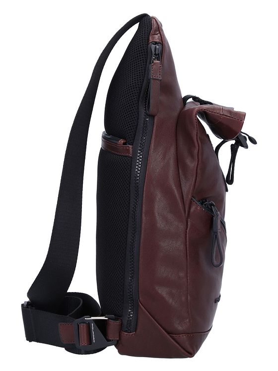 Piquadro Harper skuldertaske RFID læder 38 cm