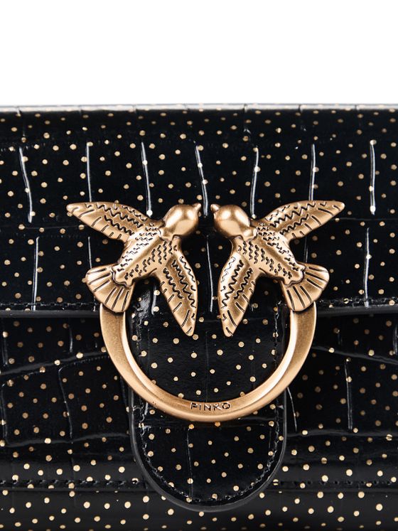 PINKO Love One Clutch plånbok Läder 19 cm PINKO Love One Clutch plånbok Läder 19 cm