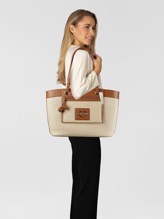 Love Moschino Straw Chic Nákupní taška 37 cm