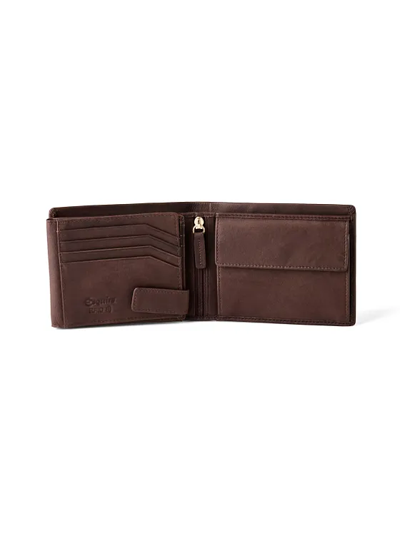 Esquire Chicago Cartera Bloqueo RFID Piel natural 12 cm Esquire Chicago Cartera Bloqueo RFID Piel natural 12 cm