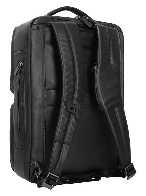 Piquadro Urban-rygsæk i læder med 44 cm rum til bærbar computer
