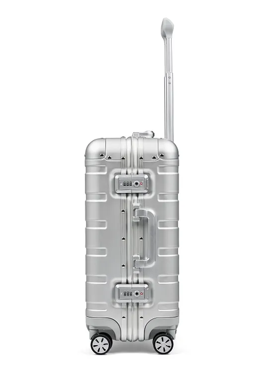 Redolz Pro Aluminium 4-hjulig kabinväska S Aluminium 55 cm