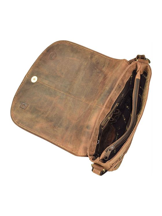 Greenburry Vintage skuldertaske i læder 28 cm Greenburry Vintage skuldertaske i læder 28 cm