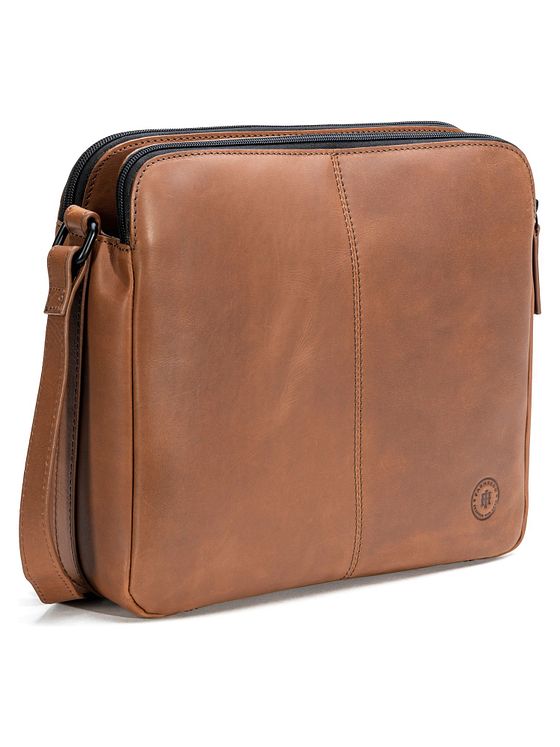 Farmhood Nashville XL skuldertaske 2 rum læder 29 cm