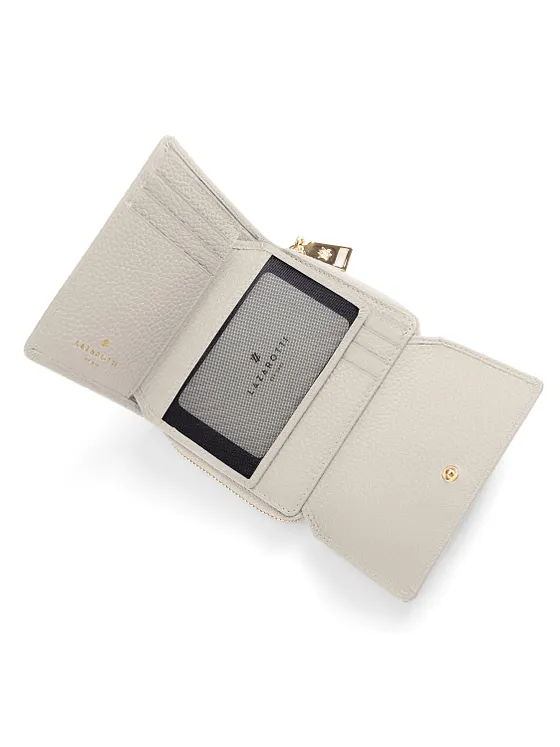 Lazarotti Cartera de piel «Bologna» con cremallera envolvente, 12 cm