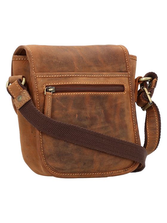 Greenburry Vintage skuldertaske i læder 21 cm