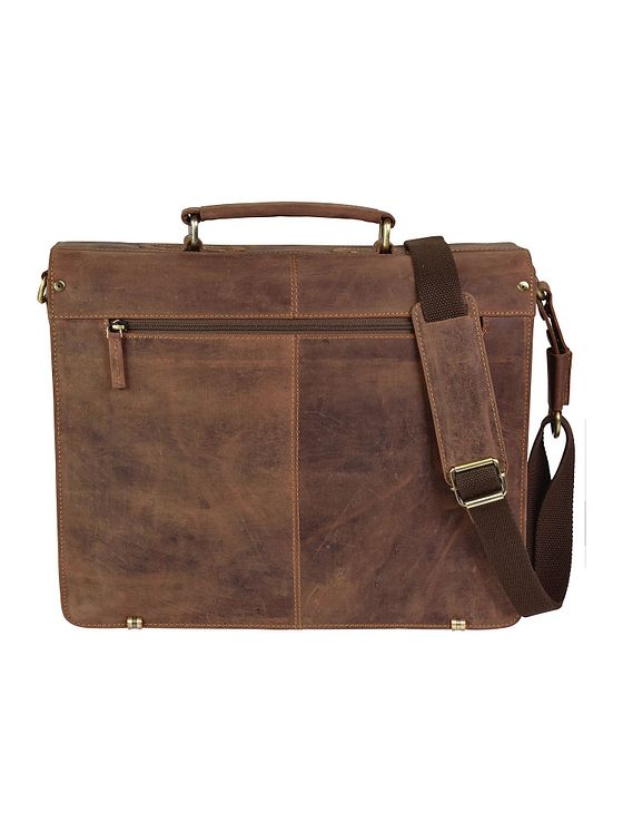 Greenburry Vintage XL dokumentmappe i læder 40 cm