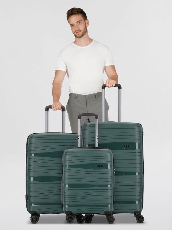 d & n Travel Line 4300 4 hjul Kuffert 3-delt