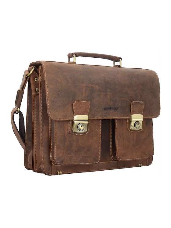 Greenburry Vintage dokumentmappe i læder 40 cm