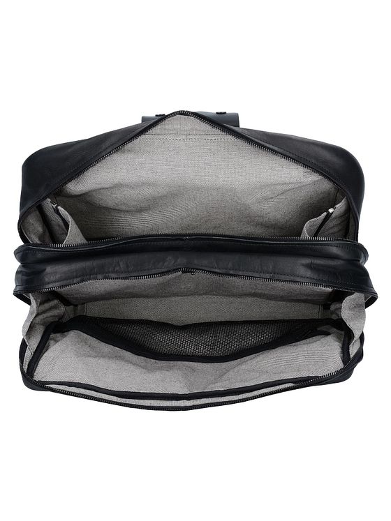 Harold's Obchodní vozík na 2 kolečkách kožený s přihrádkou na notebook 40 cm