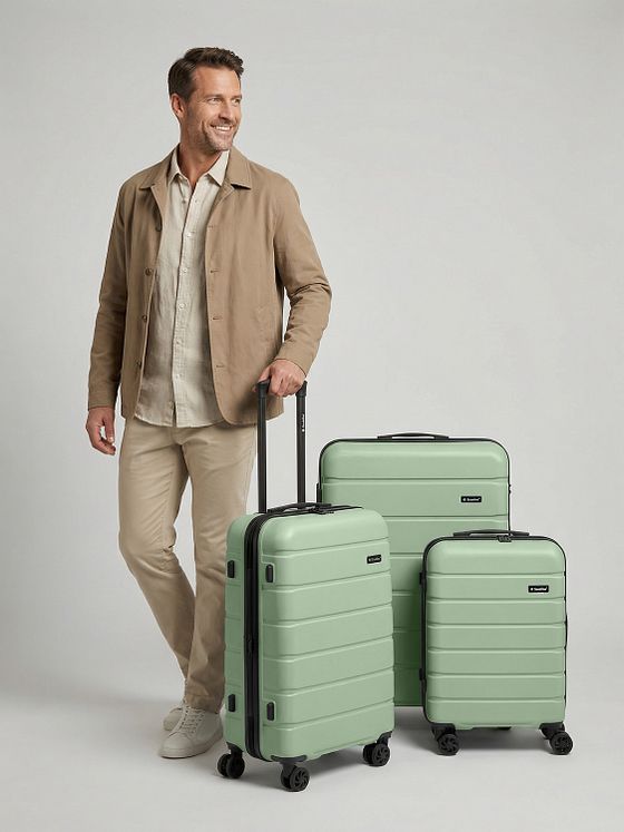 Saxoline Miami 4 kolečka Sada kufrů 3-dílný s roztažitelným záhybem