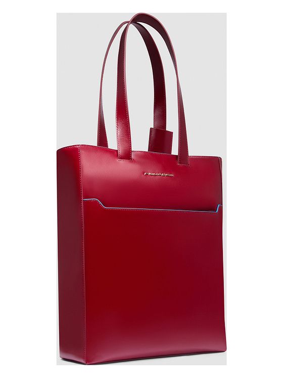 Piquadro Blue Square Skuldertaske RFID-beskyttelse Læder 30 cm Laptoprum