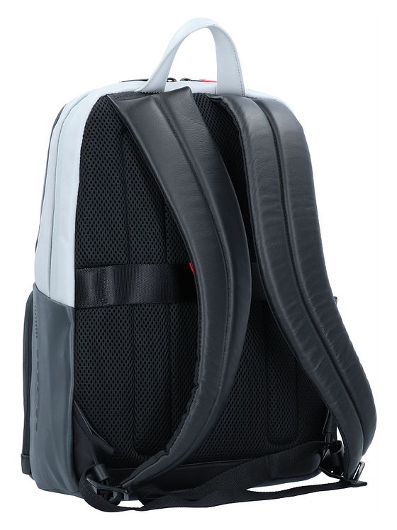 Piquadro Urban-rygsæk i læder 39 cm med rum til bærbar computer