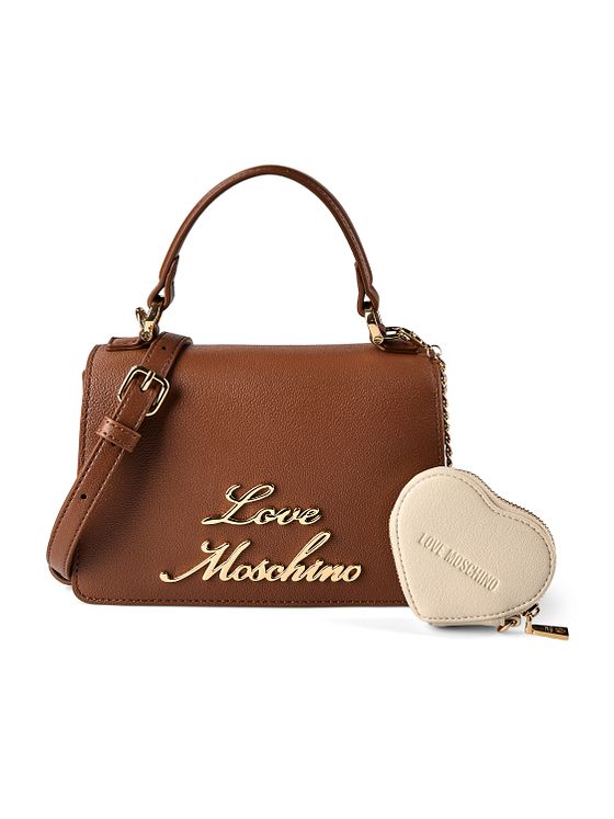 Love Moschino Heart Charm Kabelka Kůže 21 cm