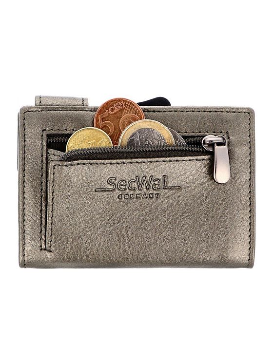 SecWal Peněženka na kreditní karty RFID kožená 9,5 cm