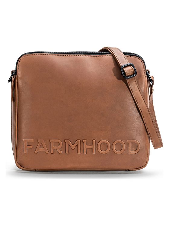 Farmhood Nashville XL skuldertaske 2 rum læder 29 cm