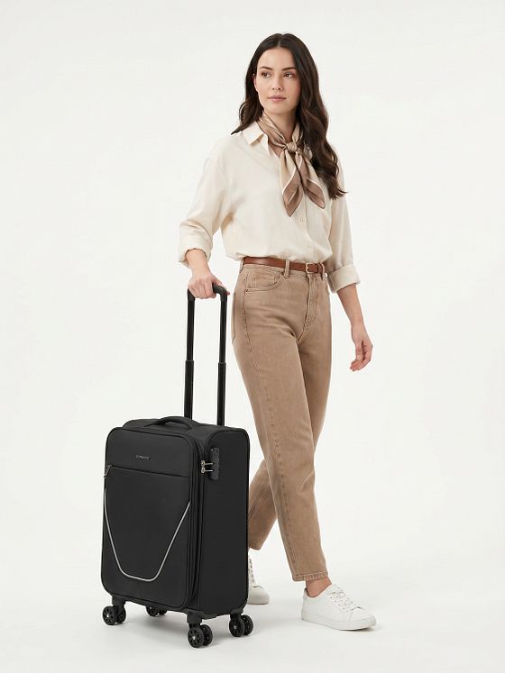 Stratic taska 4 ruedas Maleta de cabina S 55 cm Con asa expansible Stratic taska 4 ruedas Maleta de cabina S 55 cm Con asa expansible