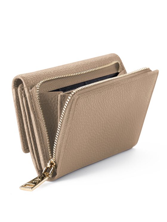 Lazarotti Bologna Kožená peněženka XL s přihrádkou na zip kůže 14 cm