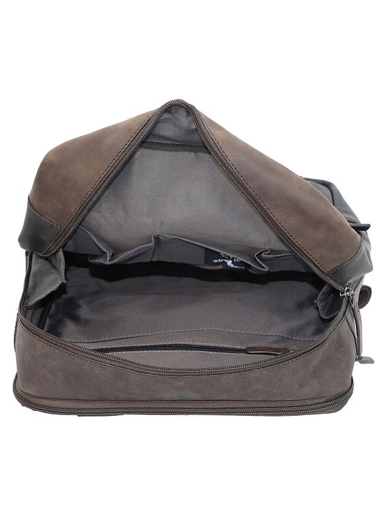 Strellson Brick Lane-rygsæk i læder med 42 cm rum til bærbar computer Strellson Brick Lane-rygsæk i læder med 42 cm rum til bærbar computer