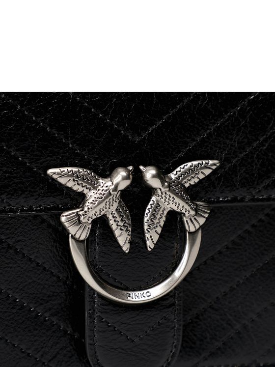 PINKO Love One Skuldertaske Læder 26 cm