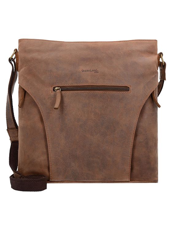 Greenland Nature Montenegro skuldertaske i læder 33 cm Greenland Nature Montenegro skuldertaske i læder 33 cm