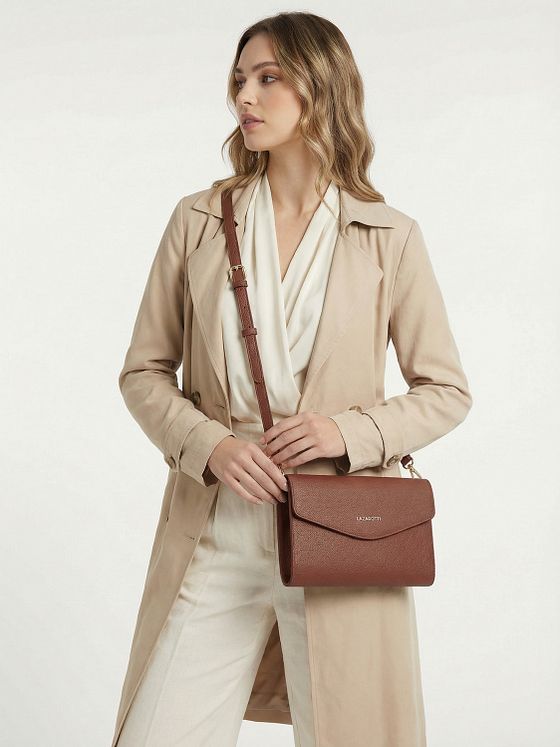 Lazarotti Bologna Leather Clutch skuldertaske i læder 23 cm