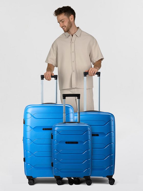 Polestream Strz by Asteroid 4 kolečka Sada kufrů 3-dílný s roztažitelným záhybem