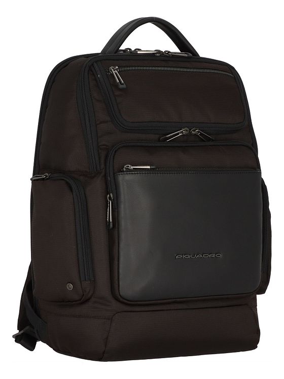 Piquadro S115 batoh kožený 43 cm přihrádka na notebook