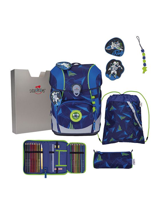 DerDieDas ErgoFlex Tiny LED Skoleransel-sæt