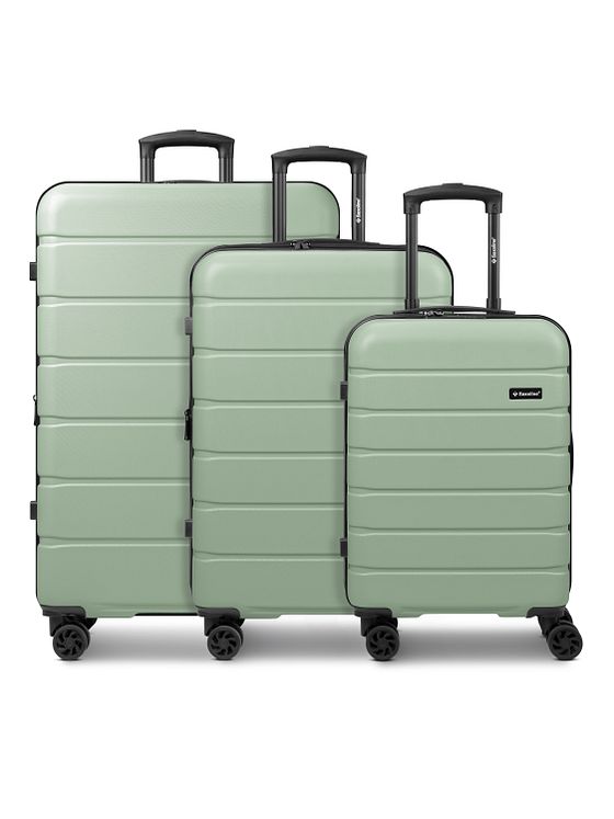 Saxoline Miami 4 kolečka Sada kufrů 3-dílný s roztažitelným záhybem