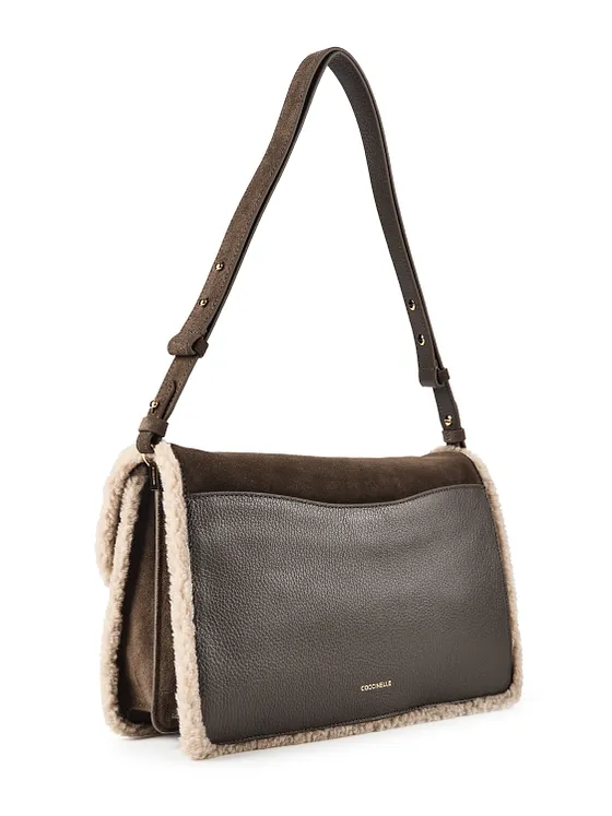 Coccinelle C-Me Bolsa de hombro Piel natural 33 cm Coccinelle C-Me Bolsa de hombro Piel natural 33 cm