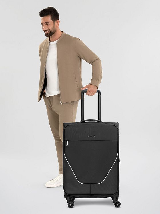 Stratic taska 4-hjuls trolley M 65 cm med ekspansionsfold Stratic taska 4-hjuls trolley M 65 cm med ekspansionsfold