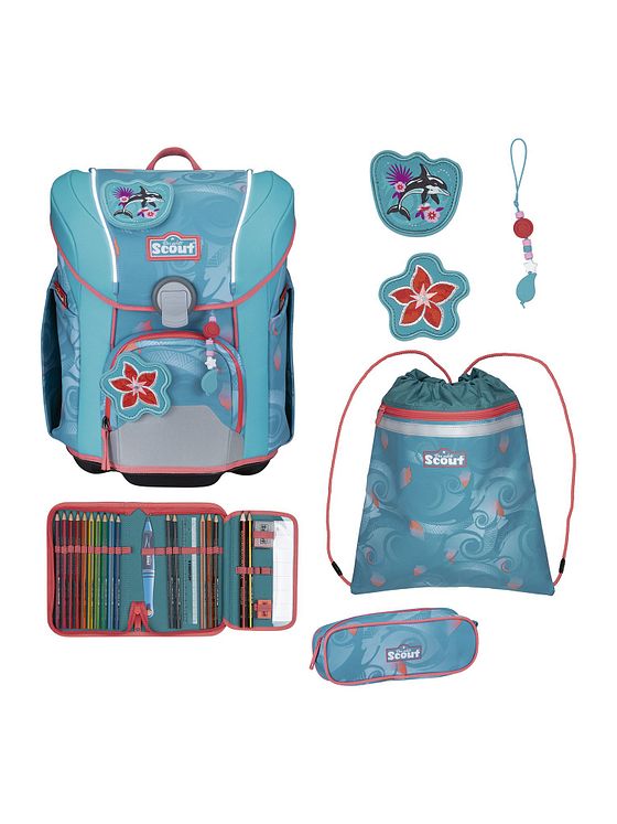Scout Micro Skoleransel-sæt 7-delt