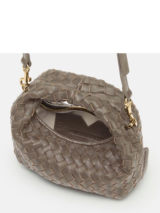 LES VISIONNAIRES Greta Micro weave Håndtaske Læder 20 cm