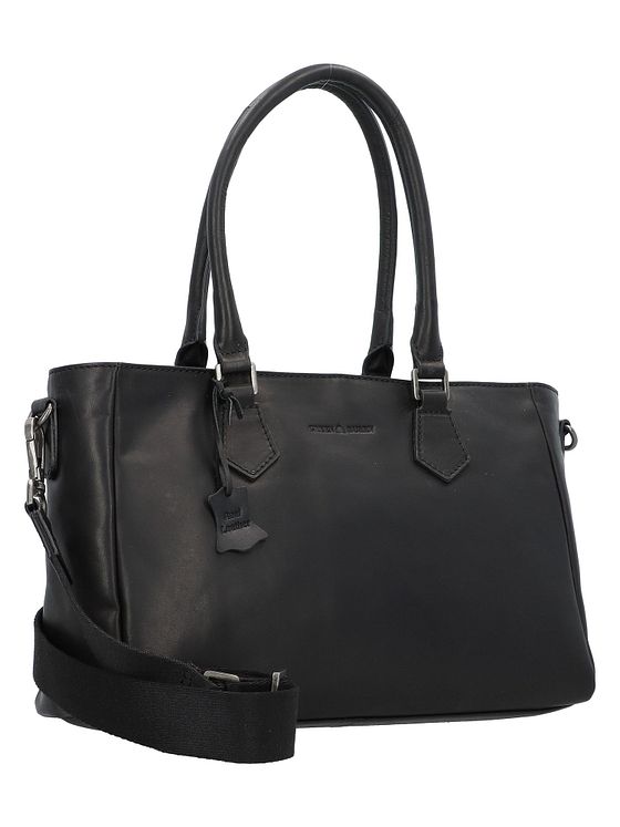 Greenburry Pure Black Håndtaske Læder 33 cm