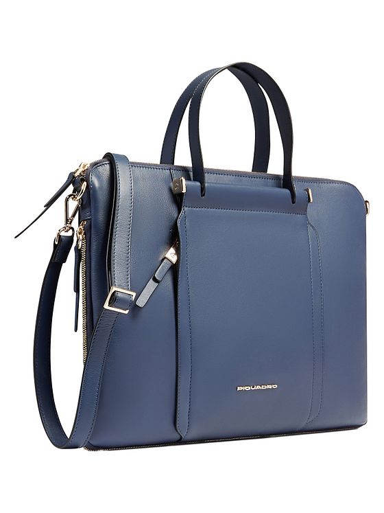 Piquadro Circle dokumentmappe i læder 43 cm rum til bærbar computer Piquadro Circle dokumentmappe i læder 43 cm rum til bærbar computer