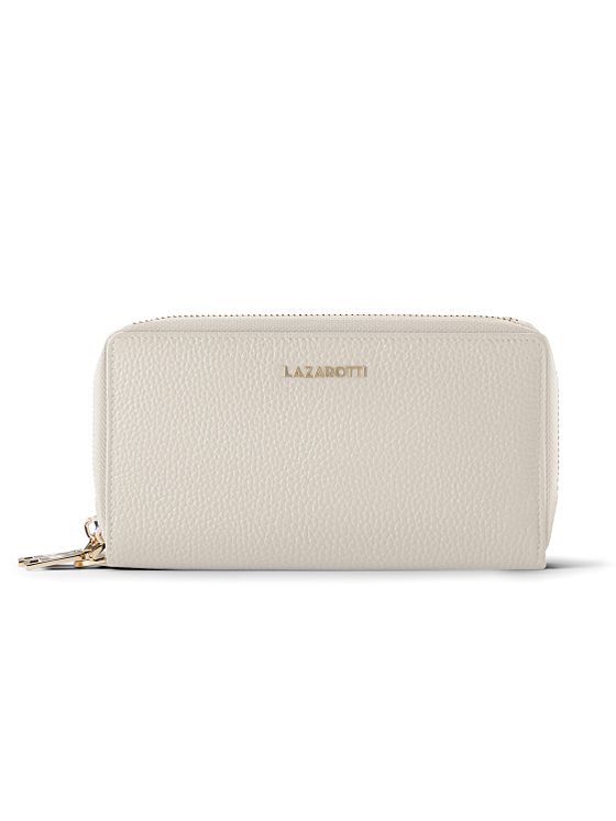 Lazarotti Bologna Leather XL dvojitá peněženka se zipem RFID Leather 20 cm