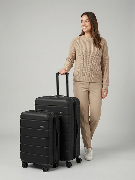 Saxoline Miami 4 kolečka Sada kufrů 2-dílný s roztažitelným záhybem