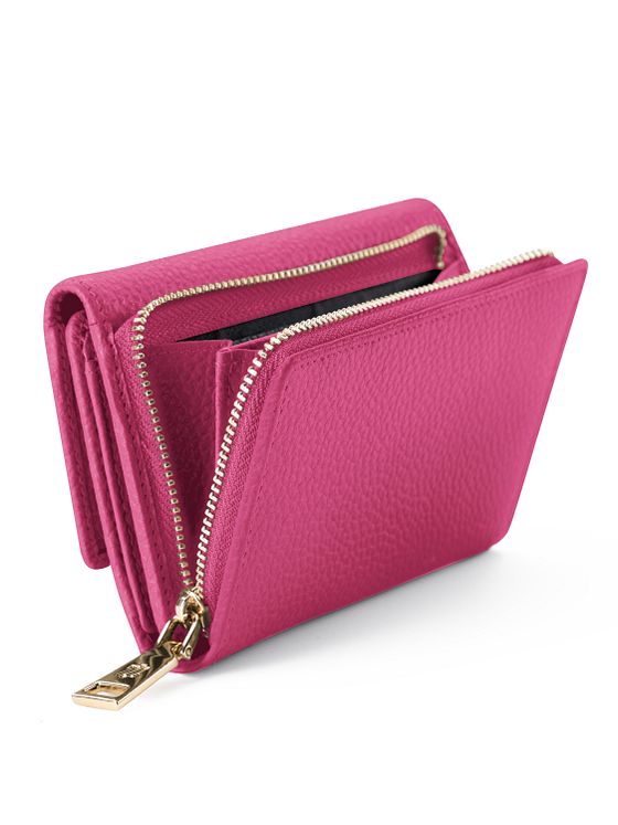 Lazarotti Bologna Kožená peněženka XL s přihrádkou na zip kůže 14 cm