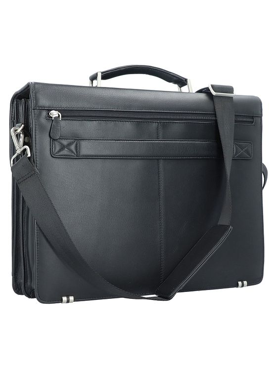 Esquire Oxford dokumentmappe i læder 41 cm rum til bærbar computer